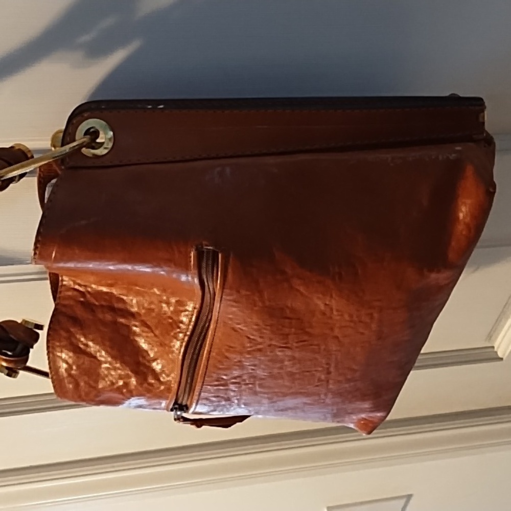 Genuine Vintage Romano Di Paolo Tan Leather Shoulder Bag - Picture 6 of 13